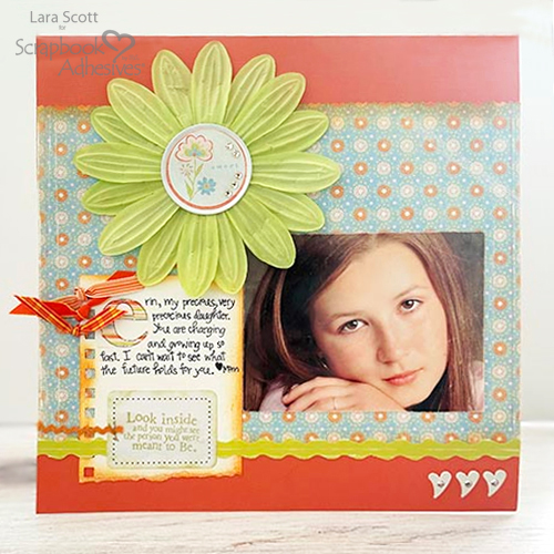 Precious Daughter of Mine Scrapbook Page by Lara Scott for Scrapbook Adhesives by 3L 
