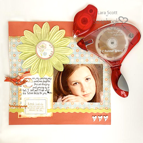 Precious Daughter of Mine Scrapbook Page by Lara Scott for Scrapbook Adhesives by 3L 