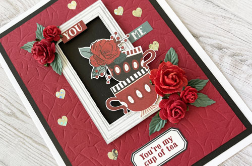 Framed Teacup Card by Yvonne van de Grijp for Scrapbook Adhesives by 3L 