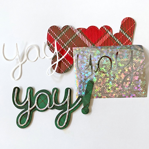 YaY for Happy Holidays Ornament Layout by Margie Higuchi for Scrapbook Adhesives by 3L