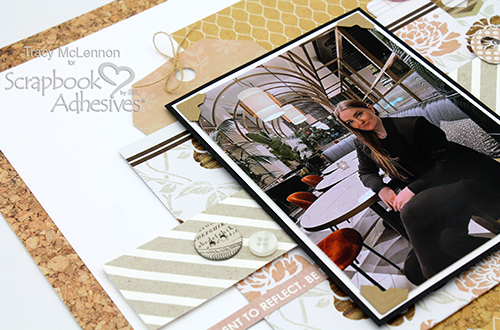 Lovely Layered Layout by Tracy McLennon for Scrapbook Adhesives by 3L