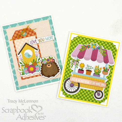 Sweet Spring Card Duo by Tracy McLennon for Scrapbook Adhesives by 3L