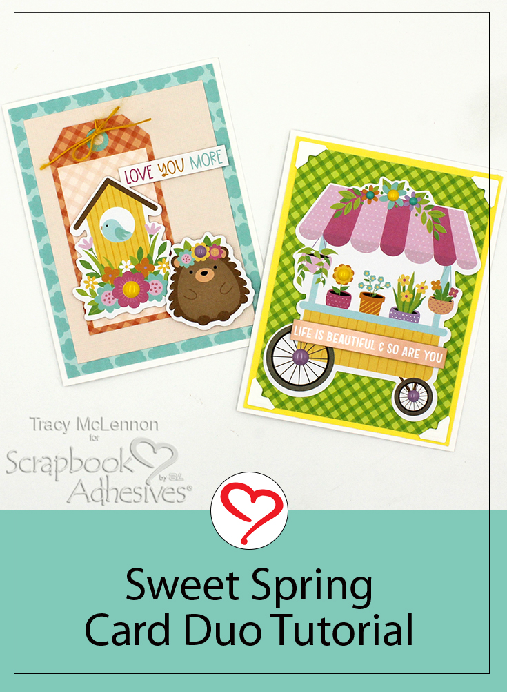 Sweet Spring Card Duo by Tracy McLennon for Scrapbook Adhesives by 3L