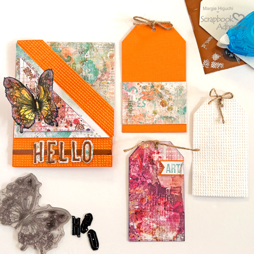 Double Pocket Hello Card by Margie Higuchi for Scrapbook Adhesives by 3L