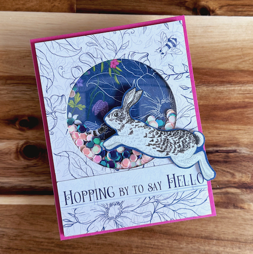 Hopping By to Say Hello Card by Jennifer Ingle for Scrapbook Adhesives by 3L 