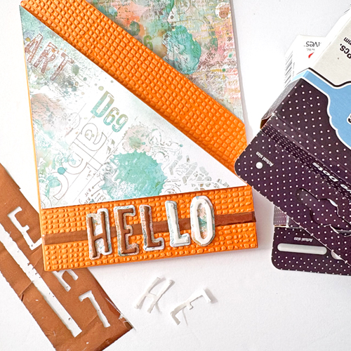 Double Pocket Hello Card by Margie Higuchi for Scrapbook Adhesives by 3L