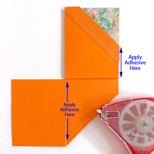 Double Pocket Hello Card by Margie Higuchi for Scrapbook Adhesives by 3L