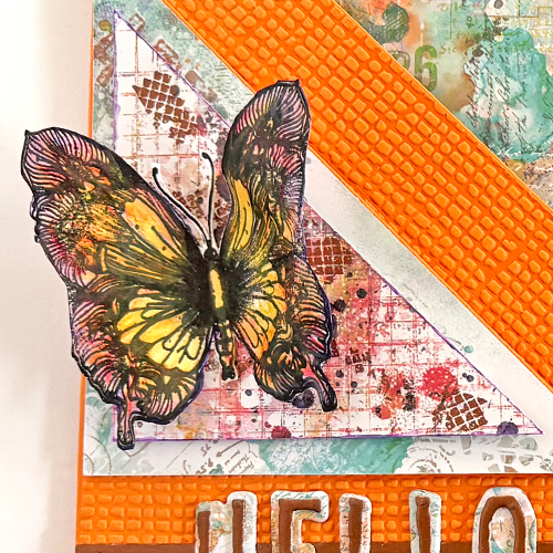Double Pocket Hello Card by Margie Higuchi for Scrapbook Adhesives by 3L