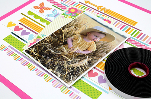 Lovely Day Spring Layout by Tracy McLennon for Scrapbook Adhesives by 3L 