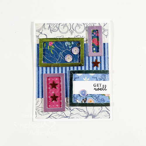 Get Well Patchwork Card by Teri Anderson for Scrapbook Adhesives by 3L