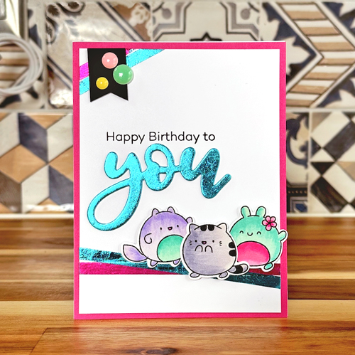 A Shimmery Birthday to You Card by Jennifer Ingle for Scrapbook Adhesives by 3L