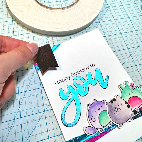 A Shimmery Birthday to You Card by Jennifer Ingle for Scrapbook Adhesives by 3L