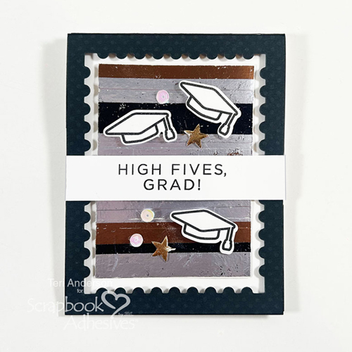 High Fives Grad Card by Teri Anderson for Scrapbook Adhesives by 3L