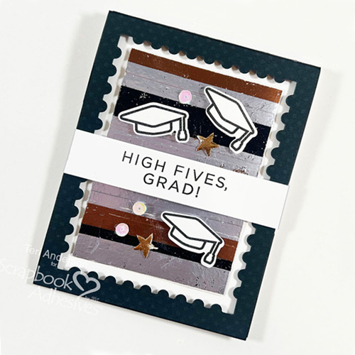 High Fives Grad Card by Teri Anderson for Scrapbook Adhesives by 3L