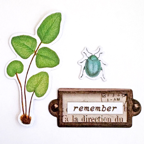 Remember Mixed Media ATC by Margie Higuchi for Scrapbook Adhesives by 3L