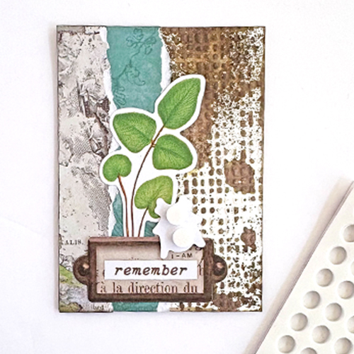 Remember Mixed Media ATC by Margie Higuchi for Scrapbook Adhesives by 3L