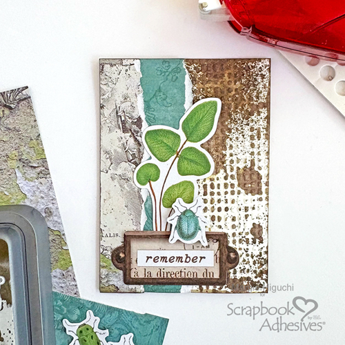 Remember Mixed Media ATC by Margie Higuchi for Scrapbook Adhesives by 3L