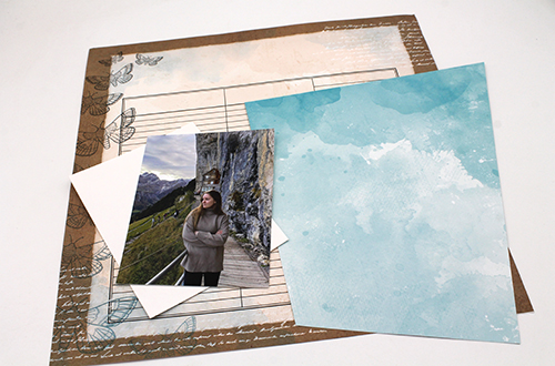 Layered Earthy Layout by Tracy McLennon for Scrapbook Adhesives by 3L