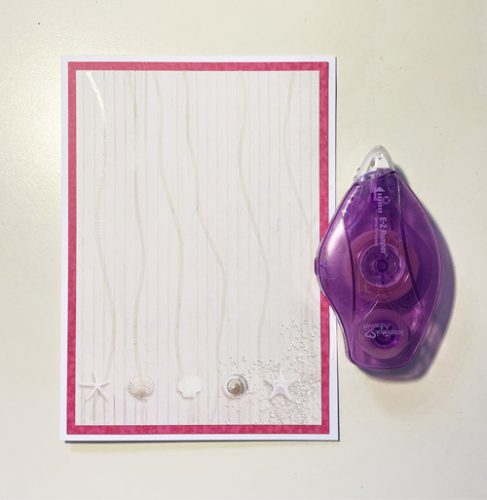 Glittered Lighthouse Card by Yvonne van de Grijp for Scrapbook Adhesives by 3L