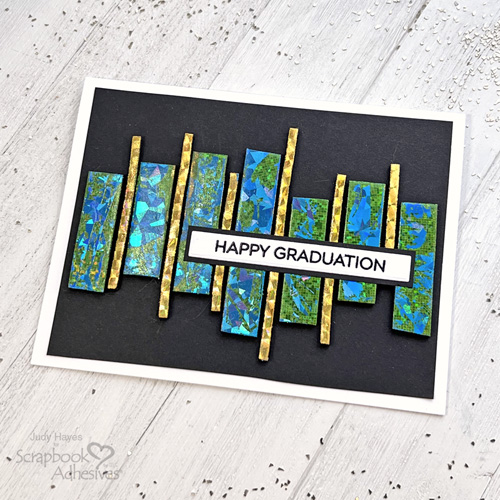 Metallic Foil Graduation Card by Judy Hayes for Scrapbook Adhesives by 3L