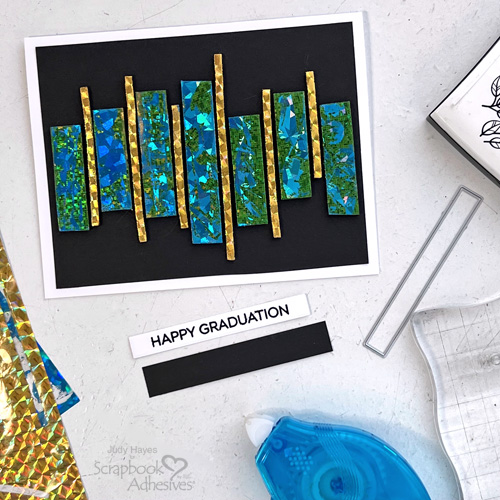 Metallic Foil Graduation Card by Judy Hayes for Scrapbook Adhesives by 3L
