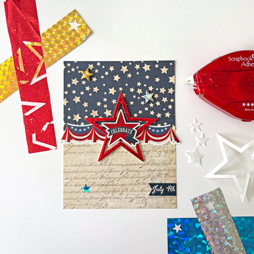 Celebrate 4th of July Card by Margie Higuchi for Scrapbook Adhesives by 3L