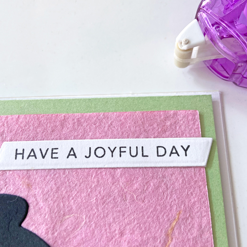 Handmade Joyful Card by Margie Higuchi for Scrapbook Adhesives by 3L