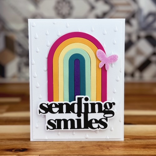 Sending Rainbows and Smiles Card by Jennifer Ingle for Scrapbook Adhesives by 3L