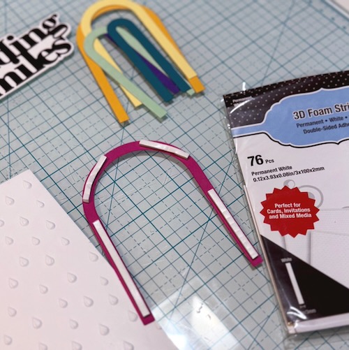 Sending Rainbows and Smiles Card by Jennifer Ingle for Scrapbook Adhesives by 3L
