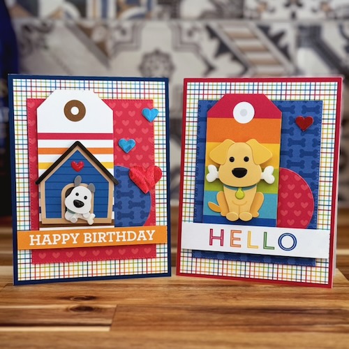 Doggone Cute Card Duo by Jennifer Ingle for Scrapbook Adhesives by 3L