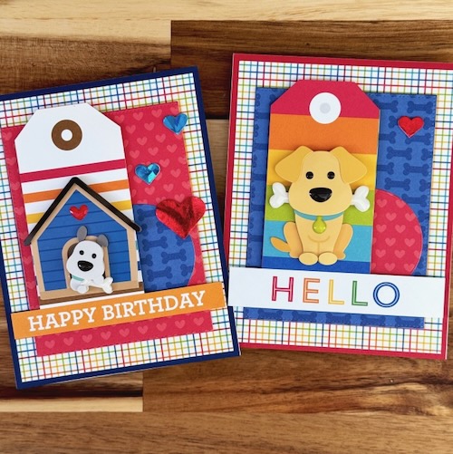 Doggone Cute Card Duo by Jennifer Ingle for Scrapbook Adhesives by 3L