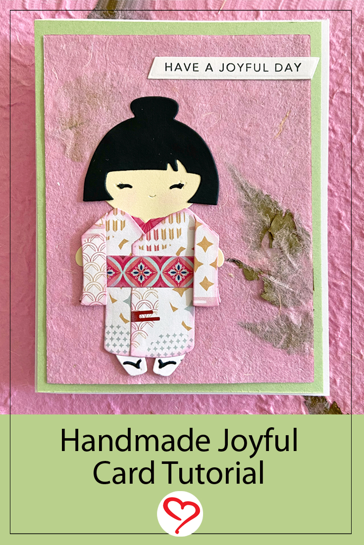 Handmade Joyful Card by Margie Higuchi for Scrapbook Adhesives by 3L Pinterest