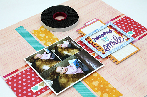 Reasons to Smile Layered Layout by Tracy McLennon for Scrapbook Adhesives by 3L