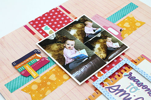 Reasons to Smile Layered Layout by Tracy McLennon for Scrapbook Adhesives by 3L