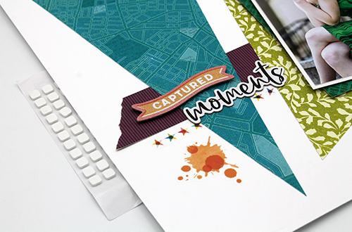 Bright Layered Layout by Tracy McLennon for Scrapbook Adhesives by 3L