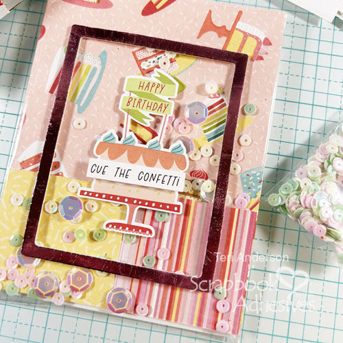 Endless Shaker Birthday Card by Teri Anderson for Scrapbook Adhesives by 3L