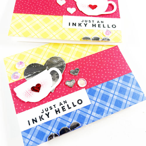 Sending an Inky Hello Card by Teri Anderson for Scrapbook Adhesives by 3L 