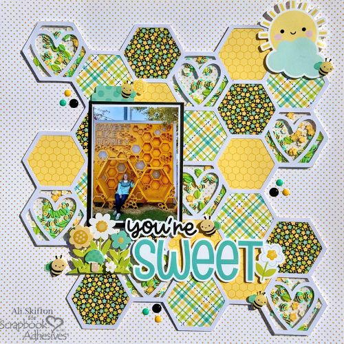 You're Sweet Layout by Ali Skifton for Scrapbook Adhesives by 3L