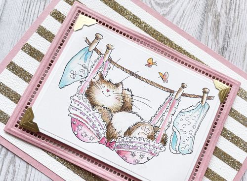 Cute Kitten Card by Yvonne van de Grijp for Scrapbook Adhesives by 3L