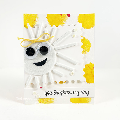 You Brighten My Day Card by Teri Anderson for Scrapbook Adhesives by 3L