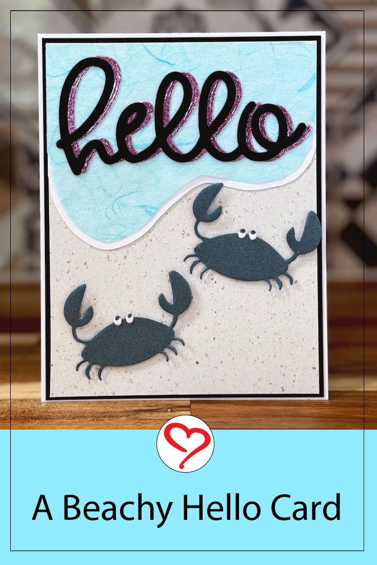 A Beachy Hello Card by Jennifer Ingle for Scrapbook Adhesives by 3L Pinterest 