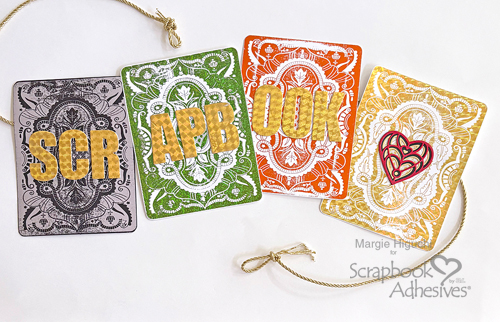 Playing Card Banner by Margie Higuchi for Scrapbook Adhesives by 3L 