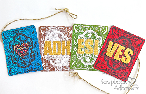 Playing Card Banner by Margie Higuchi for Scrapbook Adhesives by 3L 