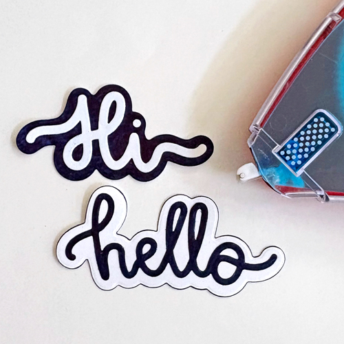 Starry Hello Pocket Card by Margie Higuchi for Scrapbook Adhesives by 3L