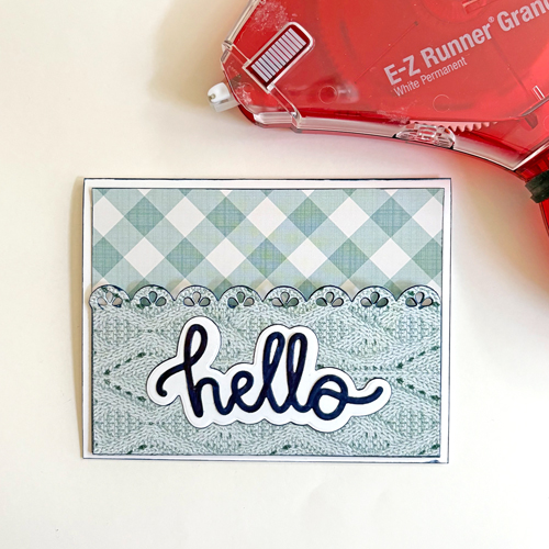 Starry Hello Pocket Card by Margie Higuchi for Scrapbook Adhesives by 3L