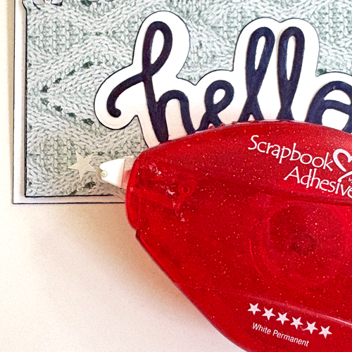 Starry Hello Pocket Card by Margie Higuchi for Scrapbook Adhesives by 3L