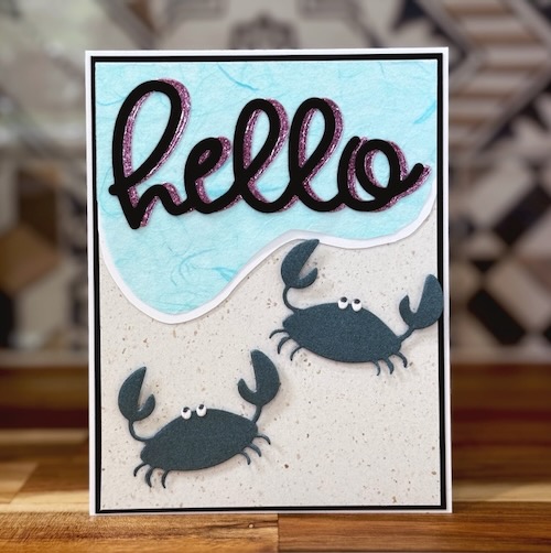 A Beachy Hello Card by Jennifer Ingle for Scrapbook Adhesives by 3L 