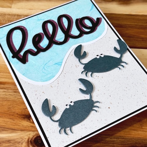 A Beachy Hello Card by Jennifer Ingle for Scrapbook Adhesives by 3L 