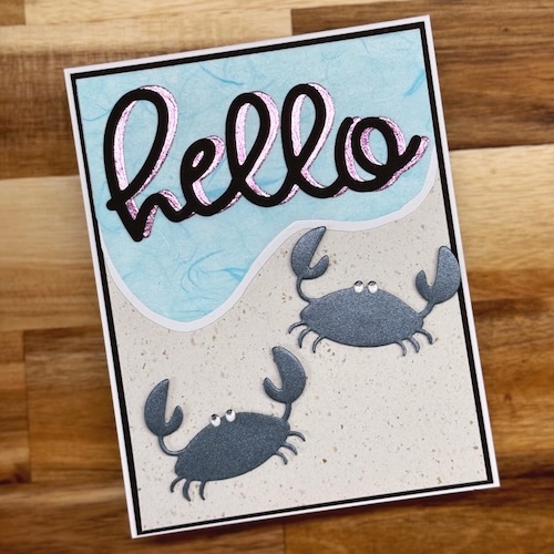A Beachy Hello Card by Jennifer Ingle for Scrapbook Adhesives by 3L 
