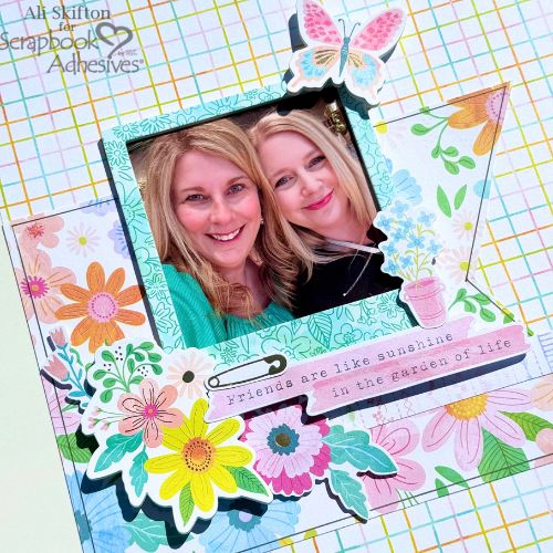 Forever Besties Scrapbook Layout by Ali Skifton for Scrapbook Adhesives by 3L